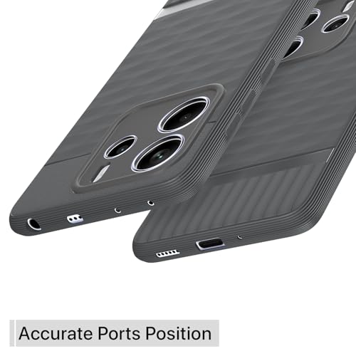 Image of Pikkme Back Cover for Redmi Note 14 5G Camera Protection 3D Hexa Cube Design Silicone Protective Bumper Case (Grey)