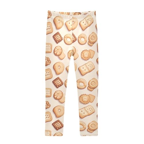 Classic Cookies Funny Girls Casual Leggings for Kids Printed Long Pant Bottoms Stretch and Soft