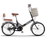 ★ 【Diseño plegable】 Esta bicicleta se puede plegar y colocar en el maletero. Cuando la carretera está llena de gente, puede optar por viajar en bicicleta, que es una forma verde y saludable de viajar.