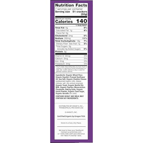 Annie'S Homegrown Cheddar Bunnies - 7.5 Oz