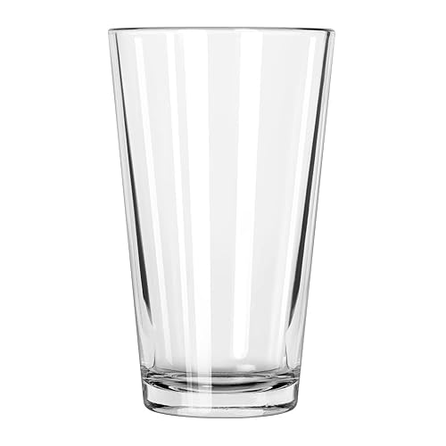 Libbey Glassware 1639HT Restaurant Basics - Vaso mezclador, tratado térmicamente, 16 onzas (paquete de 24)