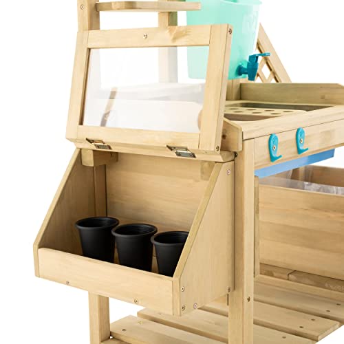 Tp Toys, Deluxe Kids Potting Bench | Backyard Playset With Outdoor Activity Table And Built-In Play Accessories | Fsc® Certified Wood | Pretend Play Or Working Kids Garden Center. #TOP6