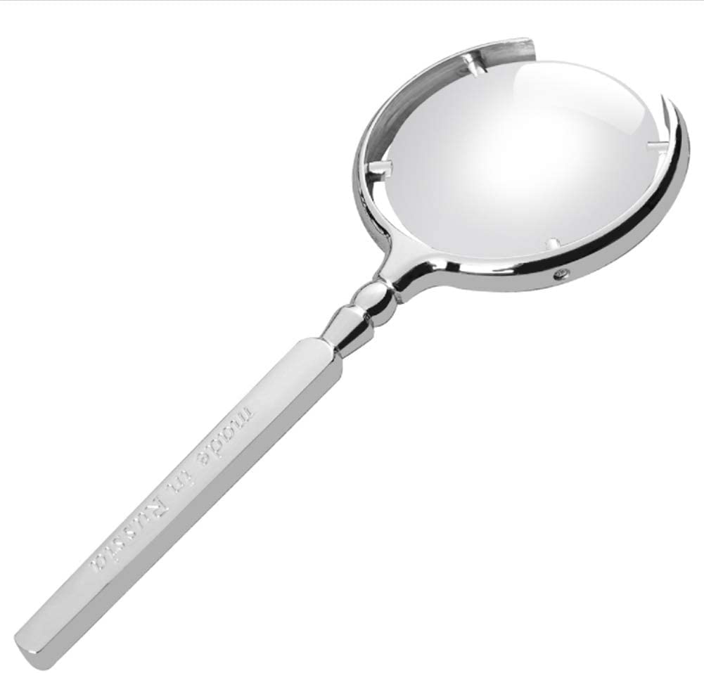 Lupe, 60 mm große Handlupe mit Metallstruktur, ergonomisch, 8-fache Vergrößerung, Sehhilfen für Sehbehinderte, ultraleichtes tragbares Erkundungs- und Lesewerkzeug für ältere Menschen, Inspektion