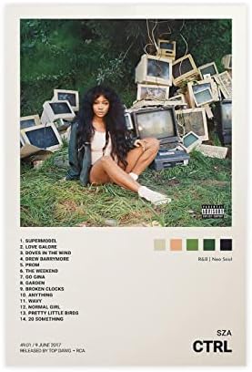 ZXETY SZA Poster CTRL Poster Canvas Printed Poster Unframe:12x18inch(30x45cm)