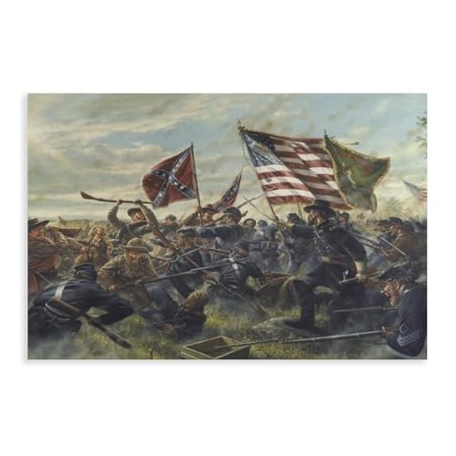 Battle of Gettysburg Poster Wall Art Printing Canvas Painting 36x24