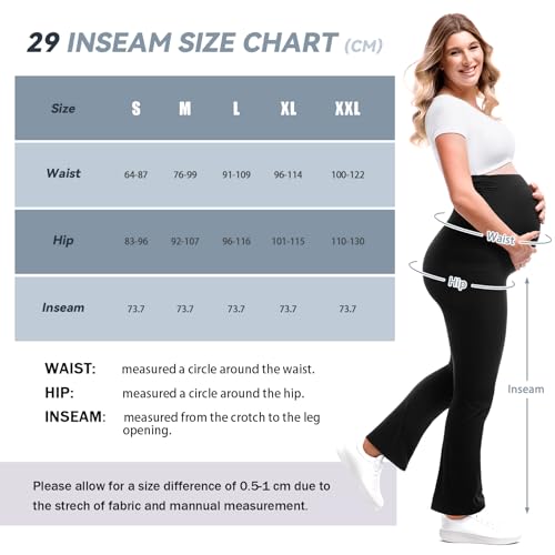 Leafigure Maternity Flare Leggings with Pockets - image 8