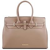 Innenmerkmale: 1 Fach Tuscany Leather Elettra - Handtasche aus Ruga Leder mit goldfarbenen Beschäge - TL141548 (Taupe)