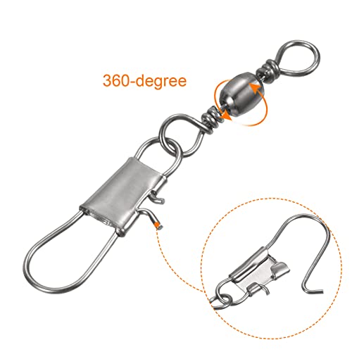 PATIKIL Fishing Barrel Swivel with Interlock Snap - Image 4