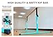 MARFULA 4FT Gymnastic Bar with Mat Set Gymnastics Horizontal Bar Gymnastics Kip Bar Teal Bar for Kids Home Use