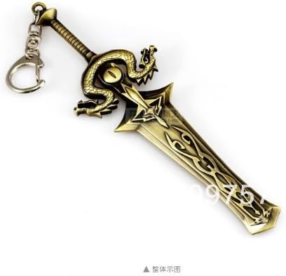 World of Warcraft the Sword of Ashkandi Brotherhood WOW keyring key Chain 16cm
