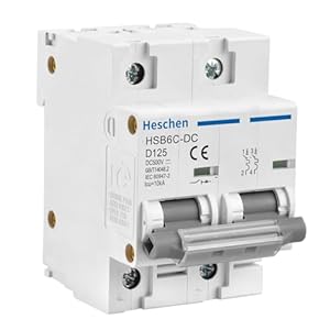 Heschen HSB6C-DC DC-Miniaturschutzschalter, 2-polig