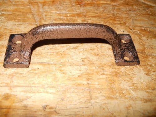 Vintage 25 Cast Iron Tiny Antique Style Rustic Barn Handle, Gate Pull Shed Door Handles