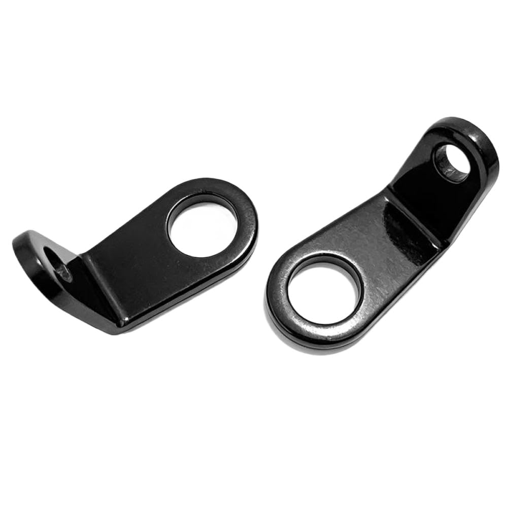 Urvfppmpp Black A Brackets For Custom Fork Chopper Bobber Cafe Racer Clamp Mounts Moto Indicator Turn Light Lamp Holder Shock(Black A)
