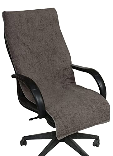 Image of Cotton Office Chair Towel & CAR Seats Towel 500 GSM Soft Towel with Tie Knot (60X30 CM) (1, CH Gary)