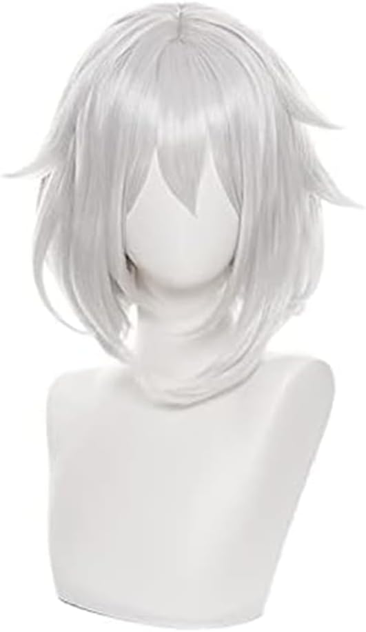 OSIASWIG Anime Cosplay Wig, Genshin Impact Wig with Free Wig Cap for Halloween, Party, Carnival, Nightlife, Concerts, Weddings (Paimon)