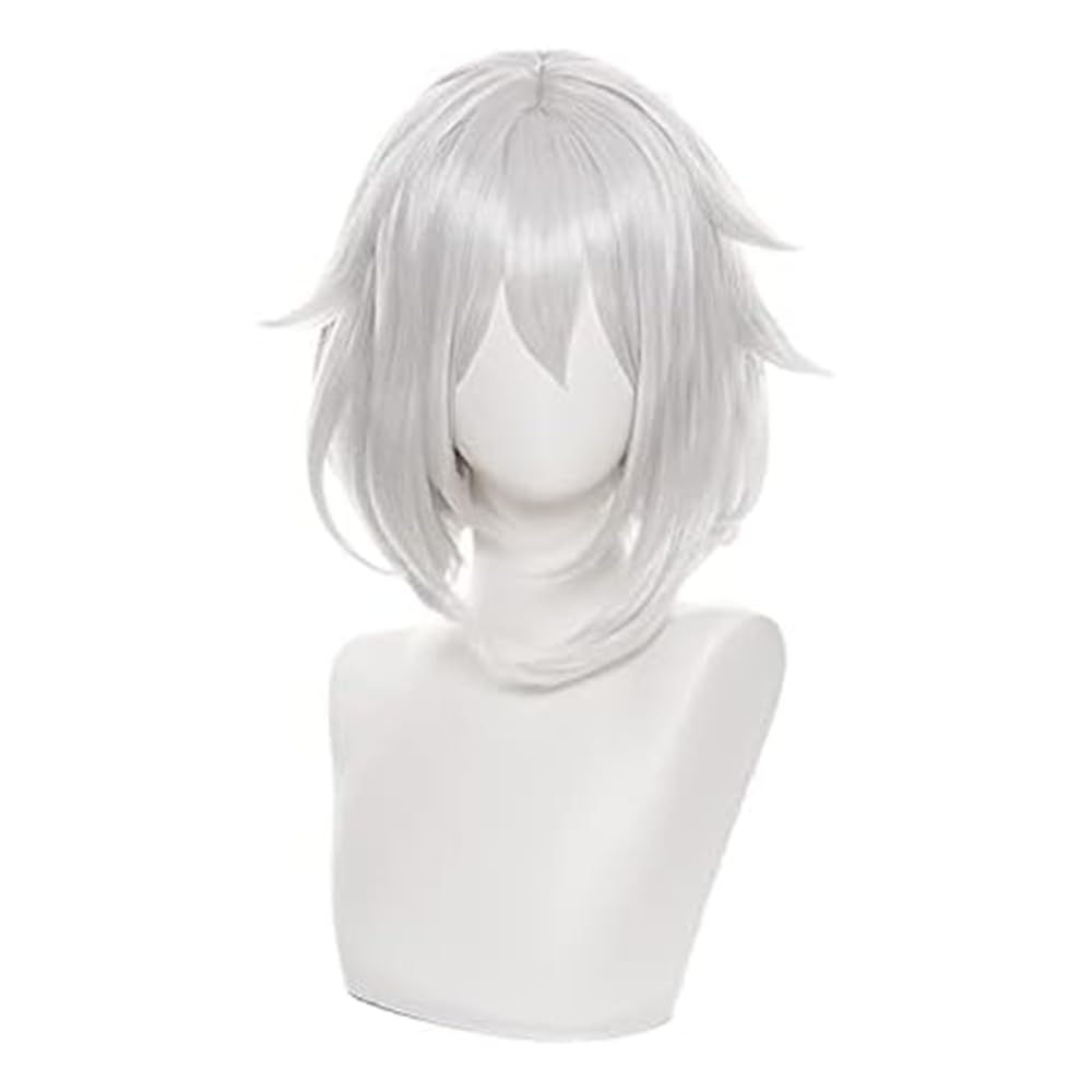 OSIASWIG Anime Cosplay Wig, Genshin Impact Wig with Free Wig Cap for Halloween, Party, Carnival, Nightlife, Concerts, Weddings (Paimon)