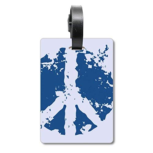 Étiquette de valise ronde avec motif symbole accessoire bagage voyage