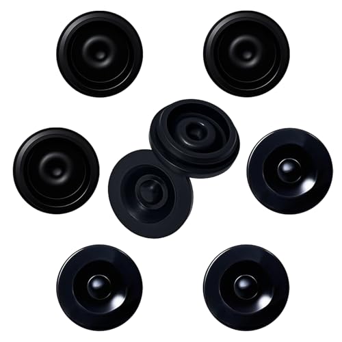 Image of 8 Pcs Trailer Hub Cap Plugs, Grease Rubber Plugs for 1.98 inch 2.44 inch 2.72 inch Trailer Axle Cap, Trailer Dust Bearing Cap Cup for Most 2000 to 3500 Pound Trailer RV Camper Wheel Cover Axle