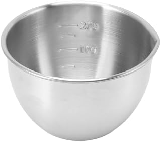 Mixing Bowl with Scale Smooth Thick Multi Function Serving Bowl Refrigerator Dishwasher Safe for Salad Fruit Baking Egg Stirring(Diameter 10cm/3.9in)