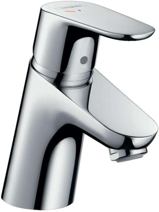 hansgrohe Focus basin mixer tap 70 with CoolStart energy saving function and pop up waste, chrome