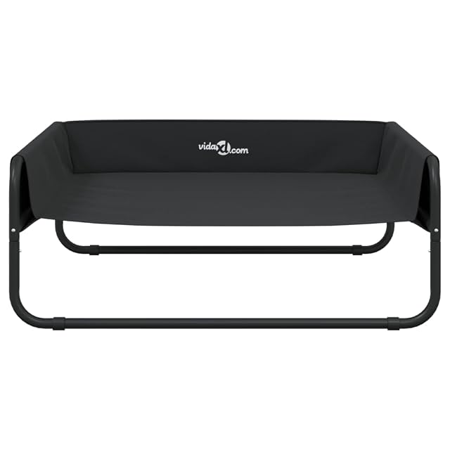 Foto 6 de 8 de vidaXL Cama elevada para Perros Tela Oxford y Acero Gris Antracita