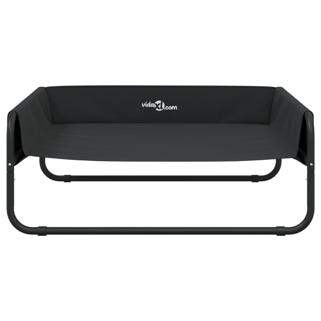Cuccia rialzata per cani, in tessuto Oxford e acciaio verniciato a polvere, 85 x 85 x 33 cm, cuscino per cani, per interni ed esterni, posto per dormire stabile, zona di riposo asciutta