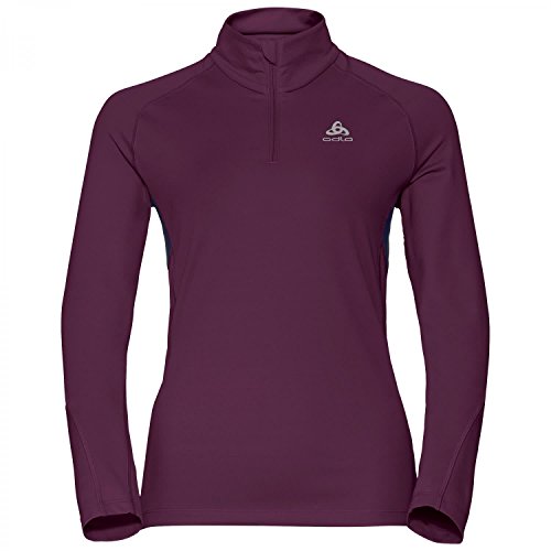Odlo Midlayer 1/2 Zip Sliq, a Maniche Lunghe Donna...
