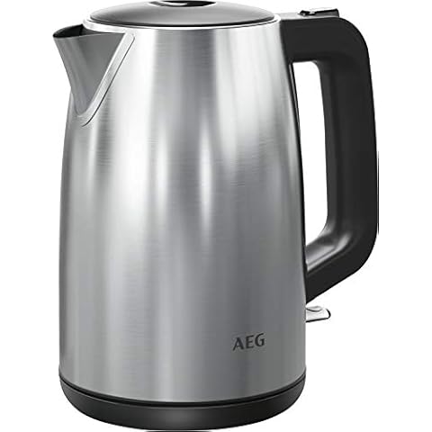AEG K3-1-3ST Wasserkocher / 1,7 l Fassungsvermögen / hochwertige Optik / 3-fache Sicherheitsabschaltung / Wasserstandsanzeige außen Cover
