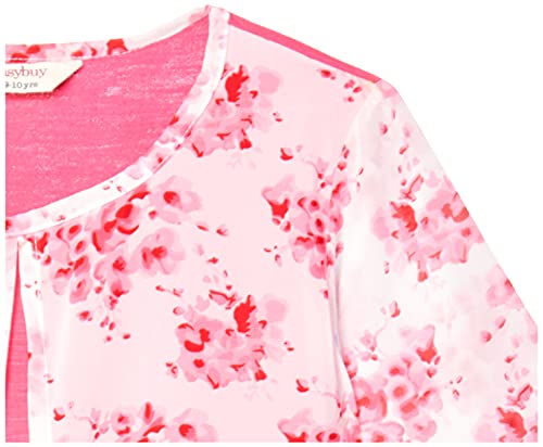 Image of EASYBUY Girl's Regular T-Shirt (SU21RA21GY Rose Pink 12Y)
