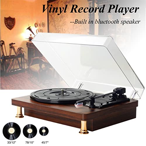Lecteur de Musique Platine Vinyle Tourne-Disque Haut-parleurs Bluetooth Lecteur de phonographe Vintage Gramophone pour… - Les Beatles, Paul McCartney, John Lennon, RIngo Starr, George Harrison Lecteur de Musique Platine Vinyle Tourne-Disque Haut-parleurs Bluetooth Lecteur de phonographe Vintage Gramophone pour… – Image 3