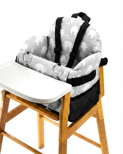 Shopping Cart Cover for Baby, 2-in-1 High Chair Cover with Thickened Sponge, Portable Waterproof Cart Cover for Grocery Carts & Restaurant High Chairs — view 3