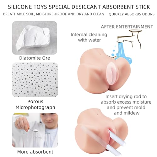 2 Piece Silicone Toy Drying Sticks Fast Absorbent Care Set - Image 4