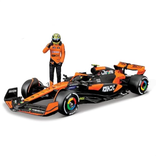 F1 McLaren MCL38 2024 Miniature 1:24 Bburago Pilote Norris Modèle Réduit Course