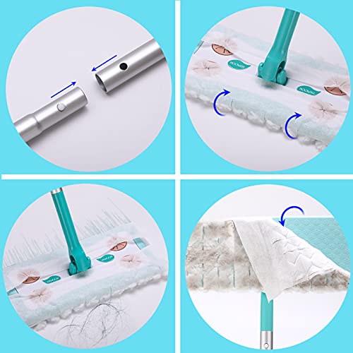 Hoowish Dry Sweeping Cloths Refills: Multi Surface Refills For Floor Mopping And Cleaning, All Purpose Multi Surface Floor Cleaning Product & 32 Count #TOP4