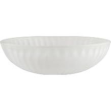 Aspen Creative 23520-11, Frosted Replacement Glass Shade for Medium Base Socket Torchiere Lamp, Swag Lamp and Pendant & Island Fixture, 11-7/8" Diameter x 3-3/4" Height