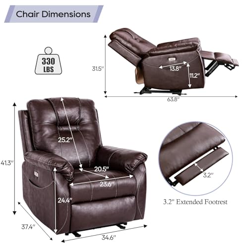 Sillón plegable con masaje y calor cuero sintético miniatura 2