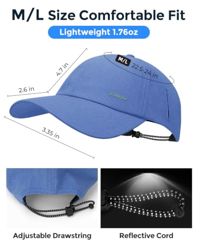 Image of Lightweight Golf Hat for Women Men, UPF 80+ Sun Protection Cap, Breathable Quick-Dry Baseball Cap for Running Sport