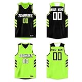 Custom Men Boy Basketball Jerseys Printed Reversible Mesh Performance Athletic Blank Team Uniforms...