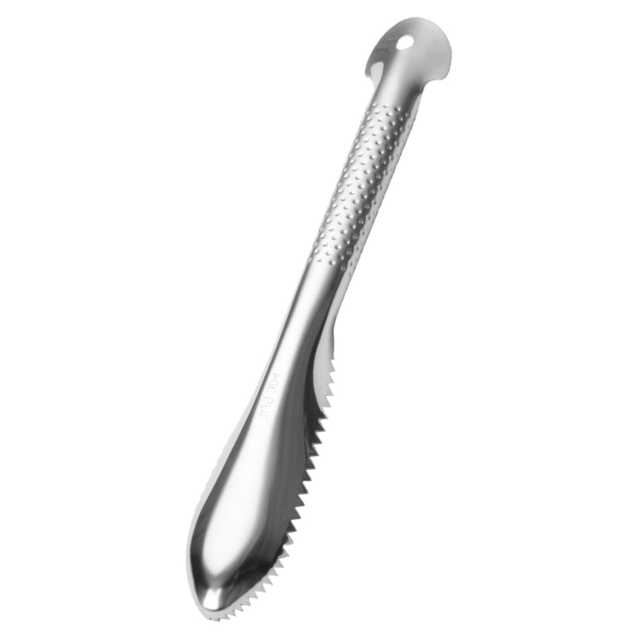 IMIKEYA 4pezzi Raschiatore per Squame di Pesce Acciaio Inox Strumento Multifunzionale per La Pulizia del Pesce per Ristoranti e Uso Domestico con Manico Ergonomico e Lame Affilate per