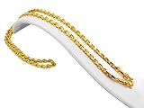 Men's Classic Chain 22k 23k 24k Thai Baht Gold GP Necklace 28 Inch 7 mm Jewelry