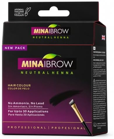 MINA ibrow Henna Dark Brown Regular Pack & Coloring Kit