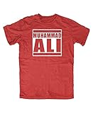  Muhammad Ali Boxing T-Shirt Run DMC (L, Rot)