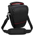 IMPERMEABLE - Este estuche es rígido y para reparar su máquina de golpes accidentales. El revestimiento de nylon exterior protege tu camara fotografica de la lluvia.