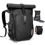 K&F CONCEPT Kamerarucksack Wasserabweisend, Fotorucksack Groß mit Erweiterbarem Volumen, Camera Backpack mit Laptopfach 15.6 Zoll für DSLR SLR Kameras