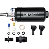 EVIL ENERGY External Inline Fuel Pump Electric 300LPH High Flow 12V Universal