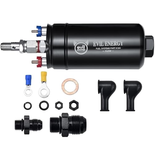 EVIL ENERGY External Inline Fuel Pump Electric 300LPH High Flow