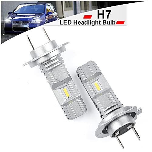 Nslumo H7 Led Headlight Bulb For 2011-2021 Vw Jetta Tigu'an Golf Passat Gti Touareg 10000Lm 600% Brighter 6900K Xenon White 1:1 Mini Size H7 Vw Jetta Headlamp All-In-One Conversion Kit Pnp #TOP3