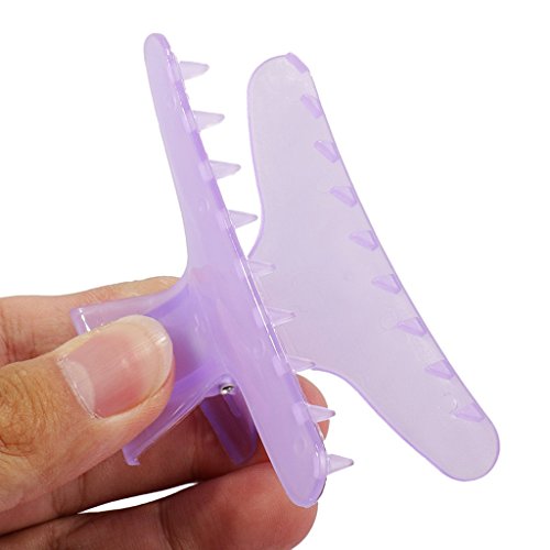 12 Pinzas de Pelo Plásticas en Forma de Mariposa Multicolor miniatura 2