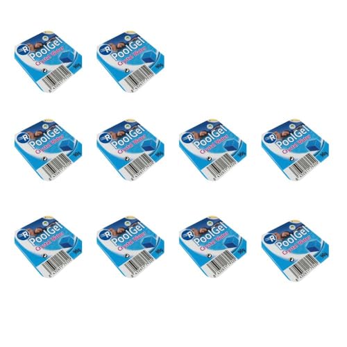 RASMACOR Pack 10 Unidades Floculante Gel monodosis | Limpiador y clarificador de Agua para Piscinas| Transparencia Total del Agua |