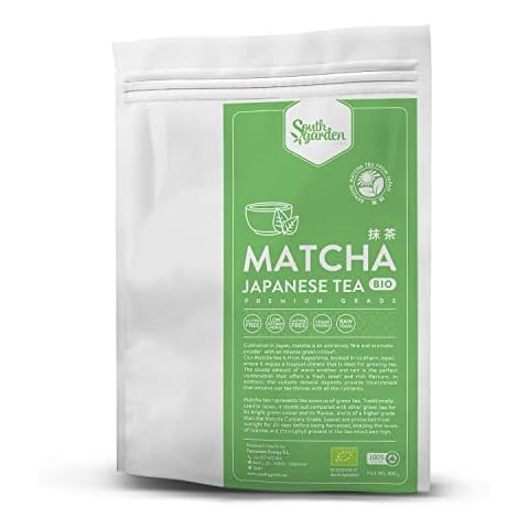 South Garden Bio Matcha Grüntee Pulver, Premium Matcha-Tee, Japanischer Matcha-Tee von höchster Qualität, Vegan, Glutenfrei, Milchfrei, Ohne Zuckerzusatz, 300 g Cover